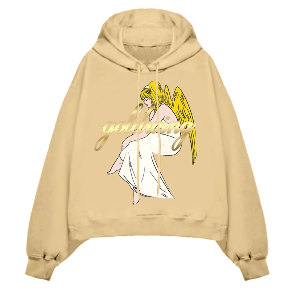 Billie Eilish Happier Than Ever Goldwing Hoodie Size Small